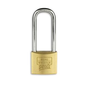 Burg Wächter Profi messing hangslot met hoge beugel verschillend sluitend - 40 mm
