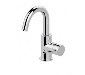 Wiesbaden Caral opb. wastafelkraan+waste draaibare uitl. chroom