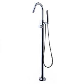 Wiesbaden Caral Vrijstaande Badmengkraan Chroom