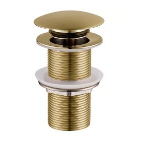 Caral clickwaste verlengd 5/4" geborsteld messing