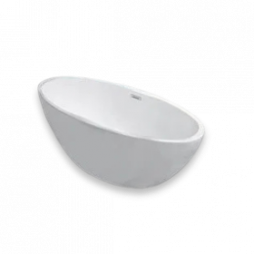 Wiesbaden Oval vrijstaand ligbad acryl 170x78 mat-wit