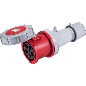 CEE-contrastekker IP 67, 5-polig, 400 V, 6 h 63 A, met vernikkelde contacten