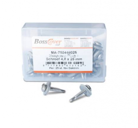 Daktrimschroeven 25 mm incl. neopreenring 25 stuks (8 stuks per daktrim lengte - 4 stuks per daktrimhoek)