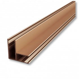 Wiesbaden Hoekprofiel tbv glaswand 1cm 200cm koper