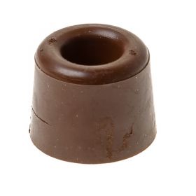 Deurbuffer / deurstop bruin 25mm