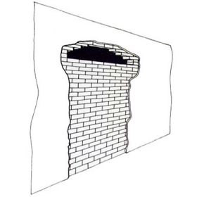 Deurgat / deuropening dichtmaken / dichtmetselen in spouwmuur