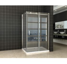 Block douchecabine 1200x1000x2000 chroom 8mm NANO