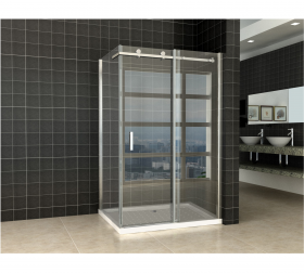 Block douchecabine 1200x900x2000 chroom 8mm NANO