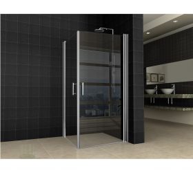 Wiesbaden Twice douchecabine dubbele deur 900x900x2000 chroom 8mm NANO