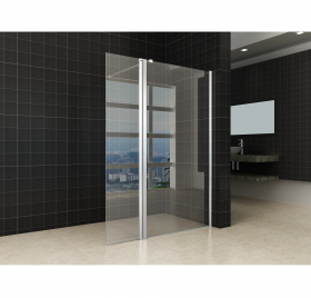 Wiesbaden Comfort Zijwand met scharnierprofiel 400x2000 10mm NANO glas