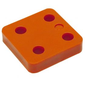 GB Drukplaatjes / Stelplaatjes Oranje Zonder Sleuf 70X70X15 - 48 stuks