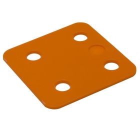 GB Drukplaatjes / Stelplaatjes Oranje Zonder Sleuf 70X70X2 - 48 stuks