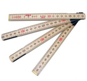 SUPER PROF Duimstok SOLA hout 1 meter 6-delig