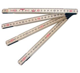 SUPER PROF Duimstok SOLA hout 2 meter 10-delig