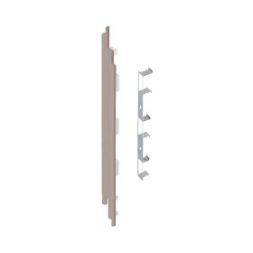 Eindkap connector links voor Keralit sponningdeel 190mm (5 stuks) Vergrijsd ceder - Classic (met houtnerf)