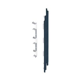 Eindkap connector rechts voor Keralit sponningdeel 190mm (5 stuks) Staalblauw - Classic (met houtnerf)