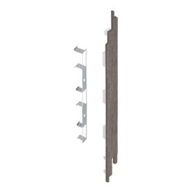 Eindkap connector rechts voor Keralit sponningdeel 190mm (5 stuks) Taupe eiken - Modern eiken (met houtstructuur)
