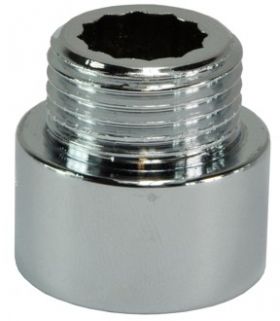 Kraanverlengkoppeling 1/2 x 15 Chroom