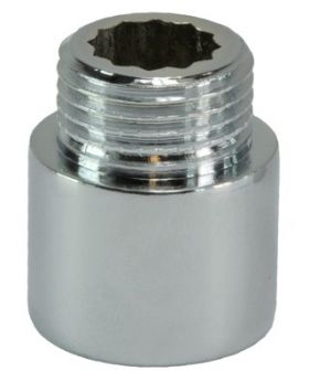 Kraanverlengstuk 1/2 x 20 Chroom