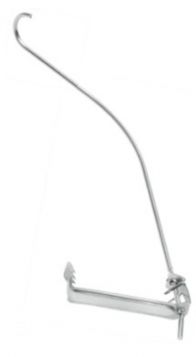 FOS panhaak 452/005 univers. panlat 22-26 mm RVS - 100 stuks