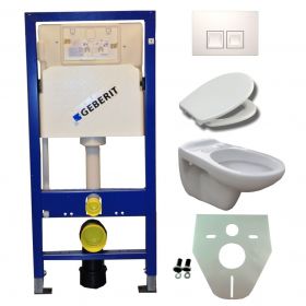 Geberit UP 100 + Neptunus WC + Ultimo zitting + Delta 50 wit
