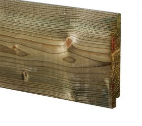 Halfhouts rabat druk geïmpregneerd 22x150x5100 (18x129 werkend - na schaven / overlap)