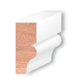 Western Red Cedar Hardhout gootlijst gegrond 32x75x4600