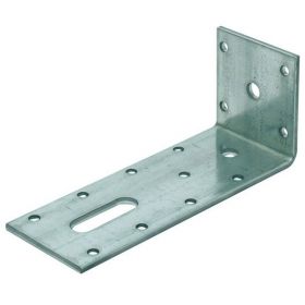 Hoek / Hoekanker / Versterkingshoek Zwaar 65X155mm 60X4 115x2 Sendzimir Verzinkt - per stuk