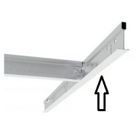 Q-line T24 Hoofdprofiel wit 38 mm L= 3600 mm - 20 stuks