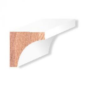 Western Red Cedar Hardhout gootlijst gegrond 44x44x4600