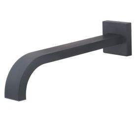 Wiesbaden Inbouw-uitloop vierkant 25cm 1/2'' mat-zwart