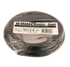VD-draad 1.5 mm2 zwart - 20 meter (INFORMEER NAAR DE LEVERTIJD)