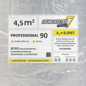 Isobooster Professional 90mm RD 4.5 - 60cm breed - 4,5m2 (HELAAS NIET MEER LEVERBAAR)