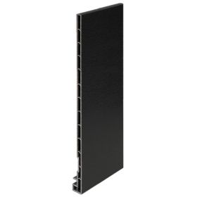 Keralit dakrandpaneel 300mm Grafietzwart - Classic (met houtnerf) 600 cm