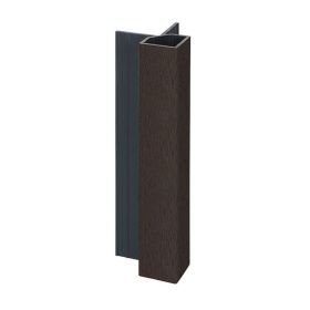 Keralit uitwendig hoekprofiel 32x32mm Donkerbruin - Classic (met houtnerf) 400 cm