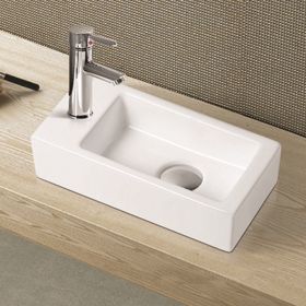 Keramische fontein Qubic Mini links