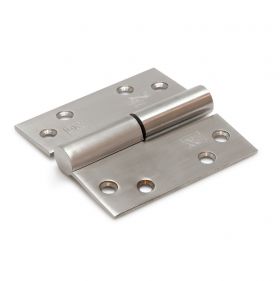 Kogelpaumelle 89x89mm RVS met rechte hoeken linkse uitvoering met tussenring