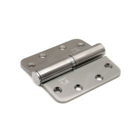 Kogelpaumelle 89x89mm verzinkt met ronde hoeken rechtse uitvoering met stalen kogel