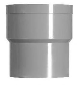 HWA verloopstuk grijs mof/spie 110x70