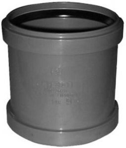 PVC Steekmof 2xManchet 125mm