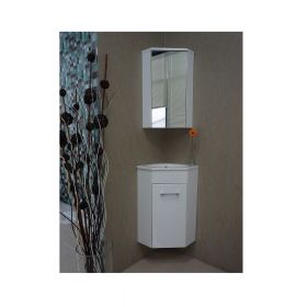 Lena Hoek fonteinmeubel met spiegelkast 50 x 85 x 25 cm wit