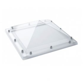 Lichtkoepel 90x90cm 3-wandig pc/ac/ac Glashelder Piramidevormig (TIJDELIJK NIET LEVERBAAR)
