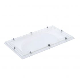 Lichtkoepel 60x90cm 3-Wandig PC/AC/AC Glashelder Bolvormig (TIJDELIJK NIET LEVERBAAR)