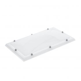 Lichtkoepel 40x190cm 1-Wandig PC Opaal Bolvormig (TIJDELIJK NIET LEVERBAAR)