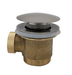 Losse clickwaste 11/2" compleet tbv vrijstaande baden, mat-zwart
