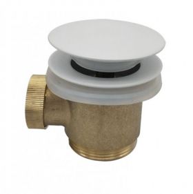 Losse clickwaste 11/2" compleet tbv vrijstaande baden, mat wit