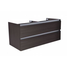 Wiesbaden Vision losse onderkast dubbel met 4 laden 120x46 cm houtnerf grijs