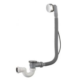 Wiesbaden Luxe badplug overloopcombinatie met waste chroom