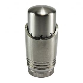 luxe thermostaatknop M-30 | Geborsteld staal