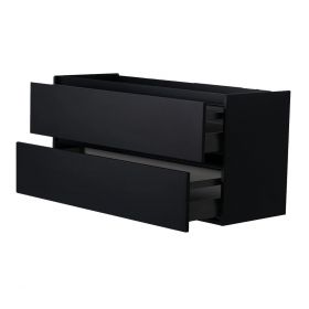Marmaris losse onderkast + 2 laden mat zwart 100 cm